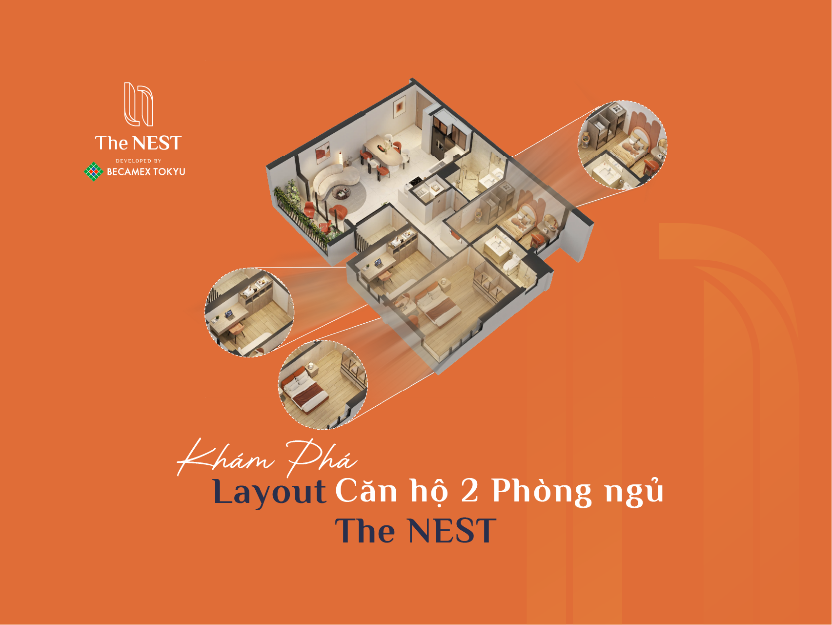Khám Phá Layout Căn Hộ 2 Phòng Ngủ The NEST Có Điểm Gì Đặc Biệt