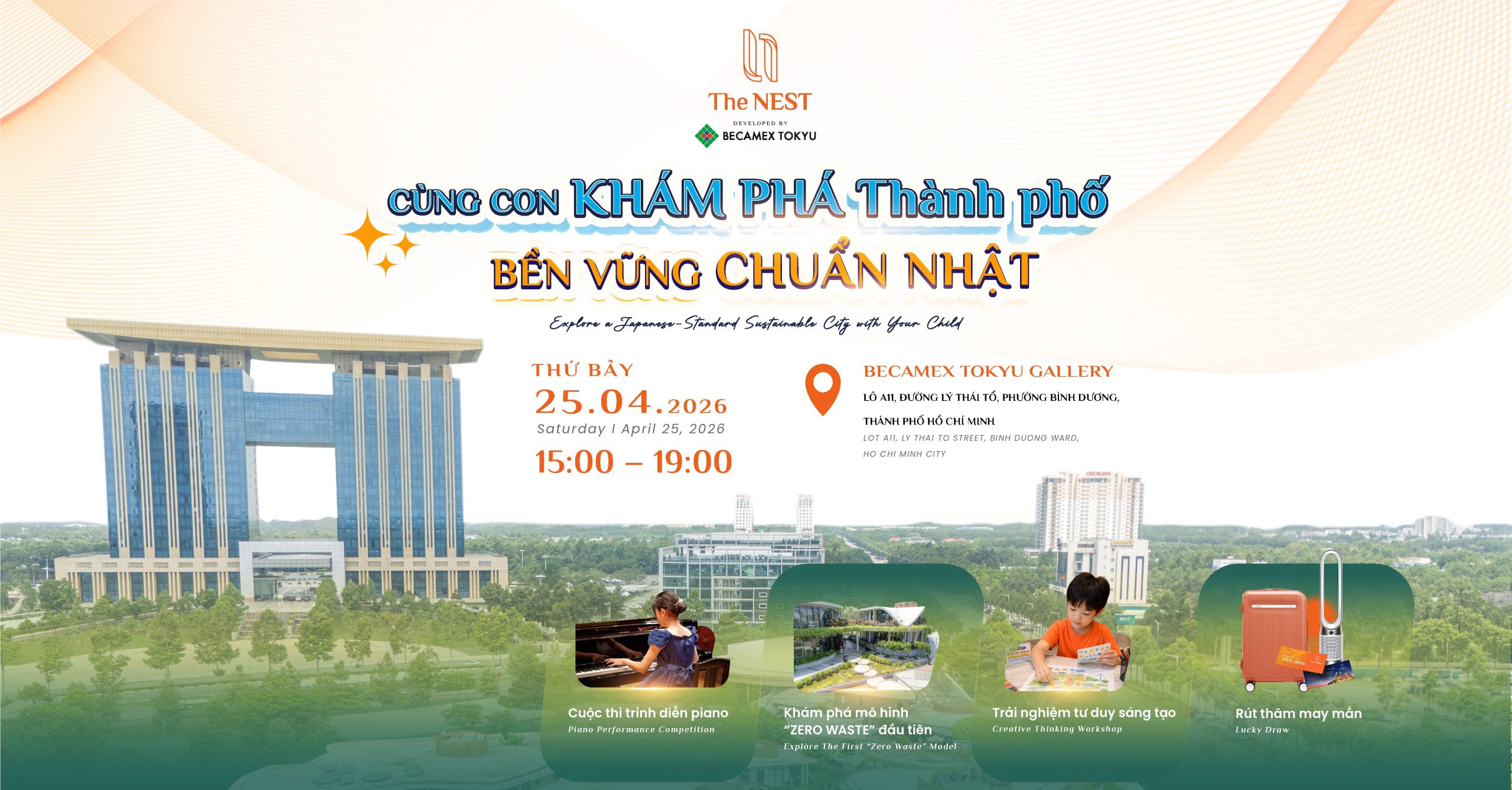 SỰ KIỆN CÙNG CON KHÁM PHÁ THÀNH PHỐ BỀN VỮNG CHUẨN NHẬT